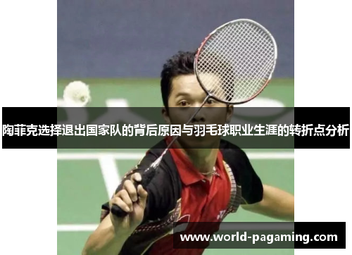 陶菲克选择退出国家队的背后原因与羽毛球职业生涯的转折点分析 陶菲克选择退出国家队的背后原因与羽毛球职业生涯的转折点分析
